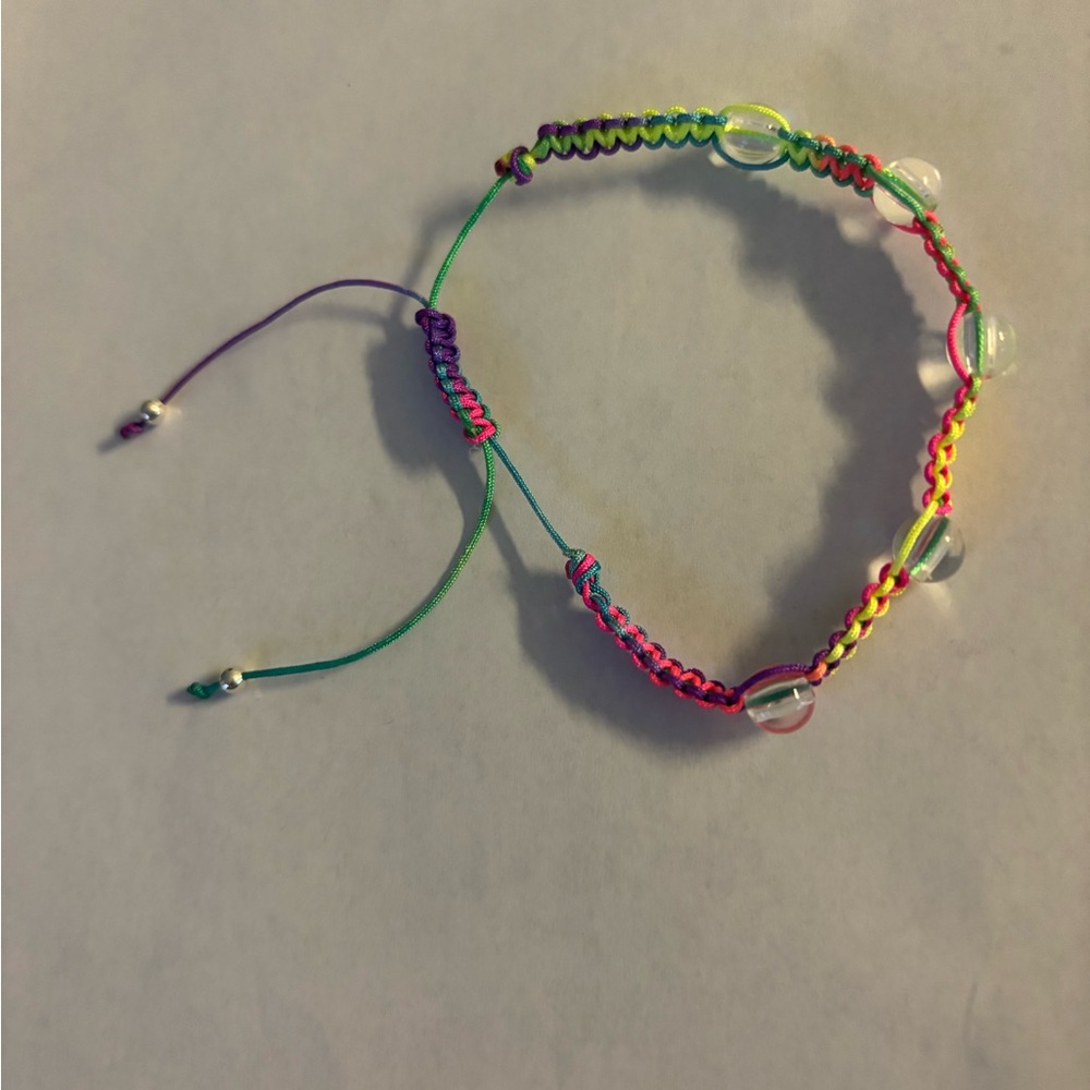 Hand Crafted Red and Pink Jewelry Bracelet